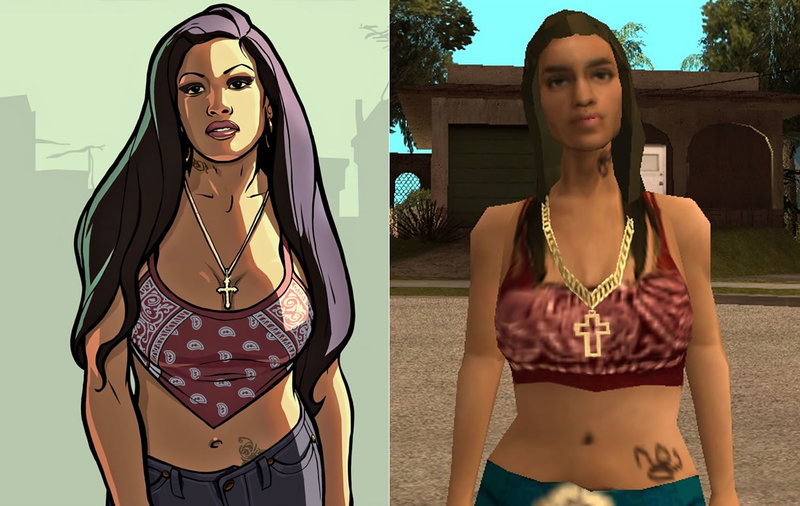 Gta San Andreas Gta San Andreas Artwork Woman Model Mod Gtainside